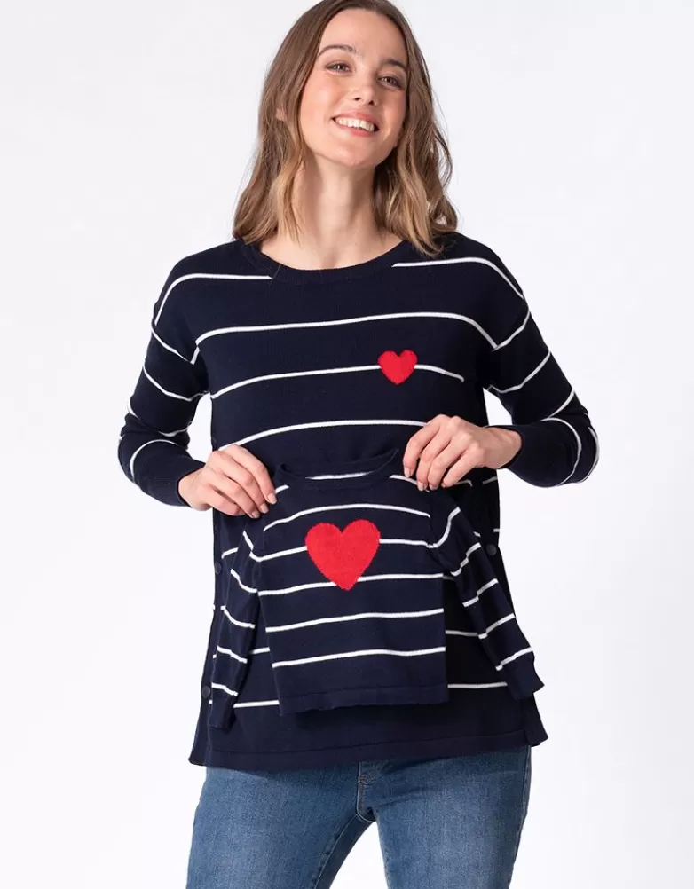 Seraphine Maritime Mama & Mini Baumwollpullover   |