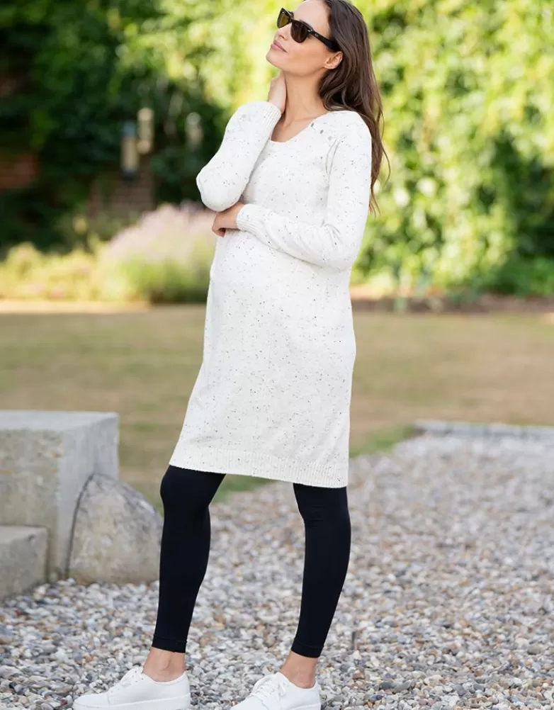 Seraphine Umstands- & Stillpulloverkleid Crème |