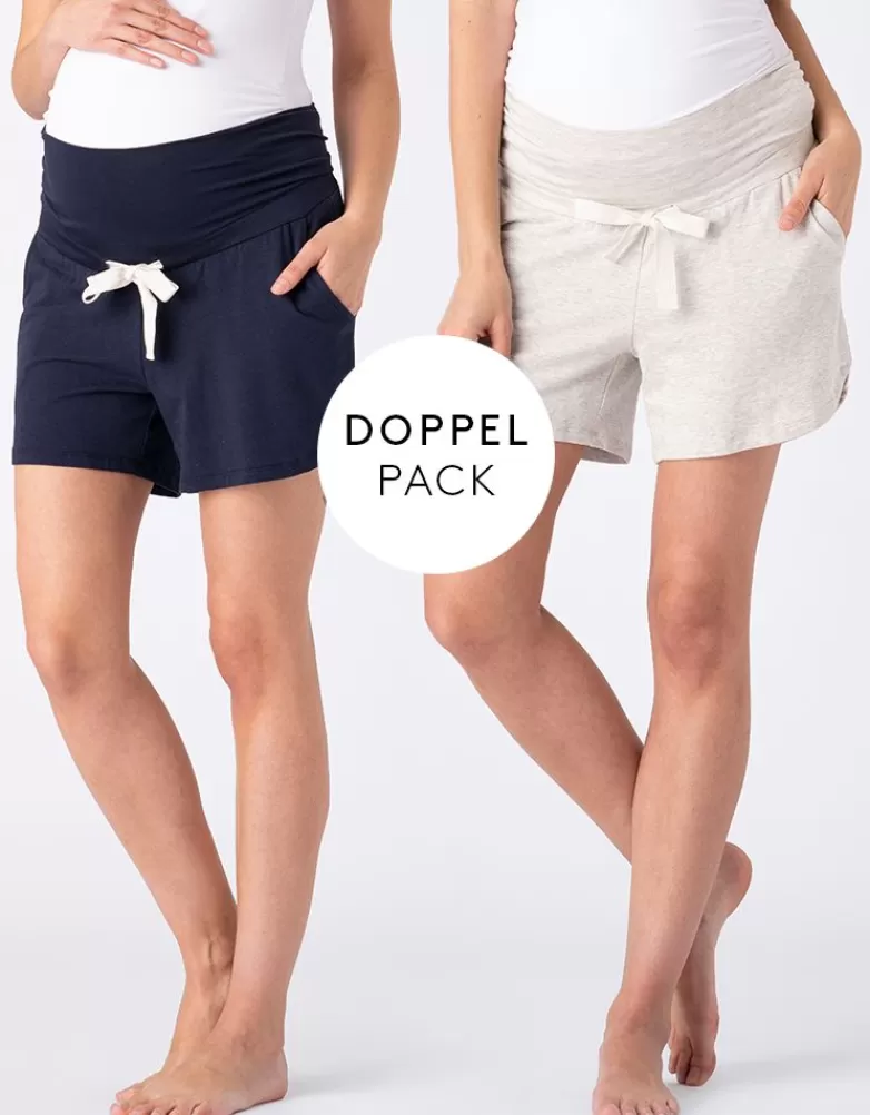 Seraphine Zweierpack Essential Jersey High Waist Umstands- bis Stillshorts |